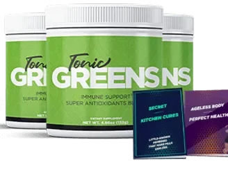 TonicGreens three-bottle package with bonus books
